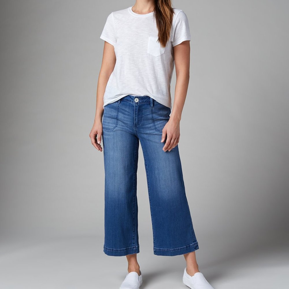 JAG 'Simone' Wide Leg Crop Jean (Size 2/26)